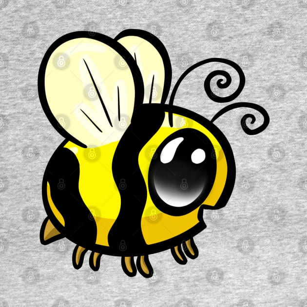 Little Bumble Bee Cartoon Illustration by Squeeb Creative